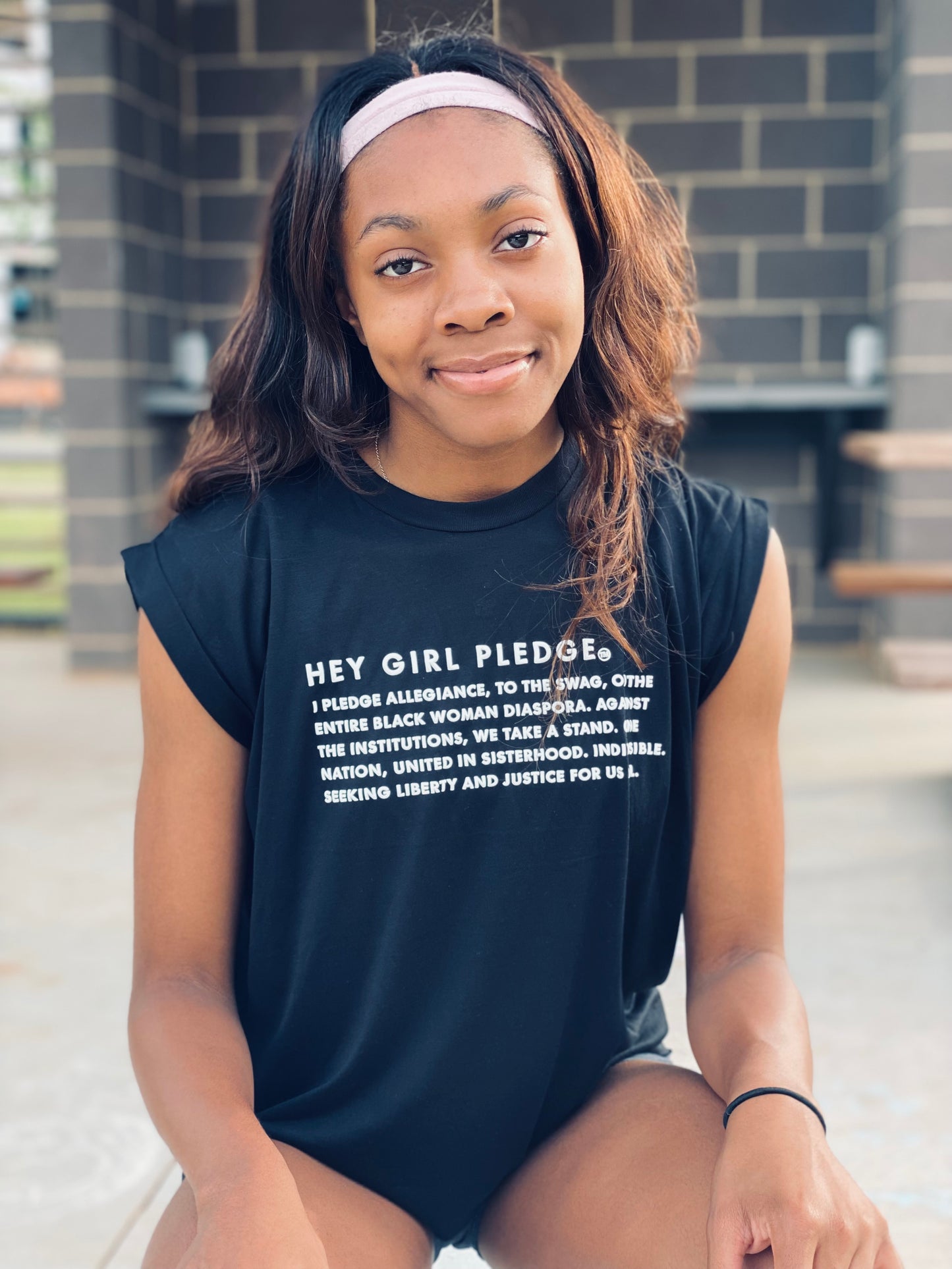 Hey Girl Pledge Black T-Shirt